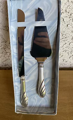 Treasure Masters Classic Cake Pastry Serving Set Brushed Silver Weddings Etc • $9.95