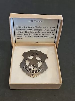 New Old Western   U.s.marshal  Badge With Original Box • $11.99