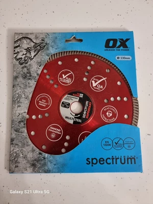 £23.99 • Buy Spectrum TX10R-230/22 TX10R Multi Diamond Blade 230mm X 22mm Bore