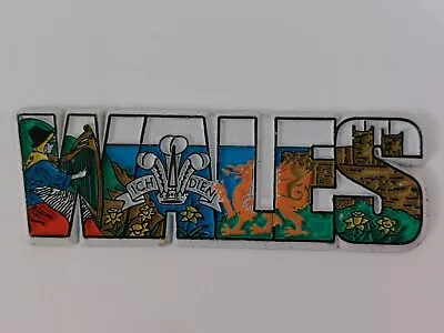 £3.75 • Buy Wales Magnet Souvenir Fridge Magnet, Prince Of Wales Crest, Welsh Lady, Daffodil