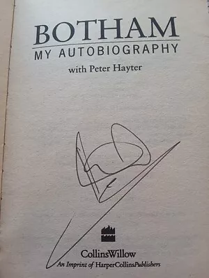 Botham: My Autobiography By Ian Botham (Paperback 2000) Signed  • £7