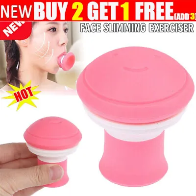 V Shape Face Slimming Lift Skin Firming Exerciser Facial Mouth Jaw Line Exercise • £3.40