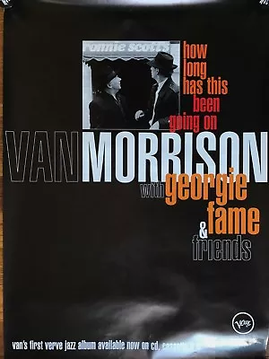 Van Morrison How Long Has This Been Going On RARE Original Promo Poster 1995 • $13