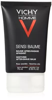 Vichy Homme Sensi Baume Soothing After-shave Balm 75ml • $16.09