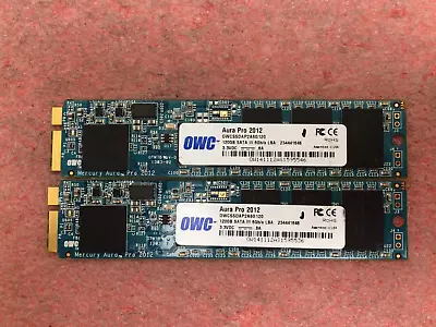 2x OWC Aura Pro OWCSSDAP2A6G120 120GB SATA III SSD For Macbook Air 2012 | HD54* • $19.99