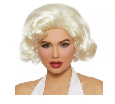 Marilyn Wig - Retro Movie Star - Starlet - Platinum - Costume Accessory - Adult • $27.99