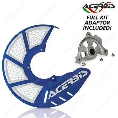 BLUE X-BRAKE 2.0 PLATE KIT + DISC COVERS For Yamaha YZ 125/250 04/18 • £45.63