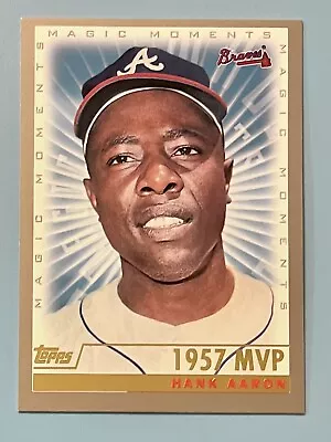 1999 Topps Magic Moments Hank Aaron 1957 MVP #237 Atlanta Braves • $1.20