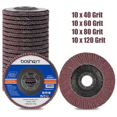 40 Pack 4.5  4-1/2  Zirconia Flap Disc 40 60 80 120 Grit Sanding Grinding Wheel • $37.98