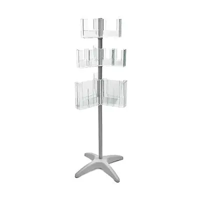 Carousel Leaflet Display Stand | A4 A5 DL | 3 Racks Of Brochure Holders Spinners • £199.50