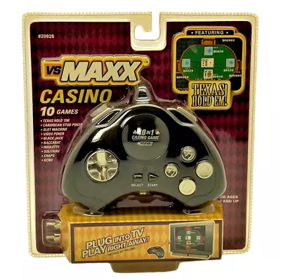 VS Maxx 10 Casino Games All In 1 Video Game Plug And Play Slots Poker Roulette  • $9.95