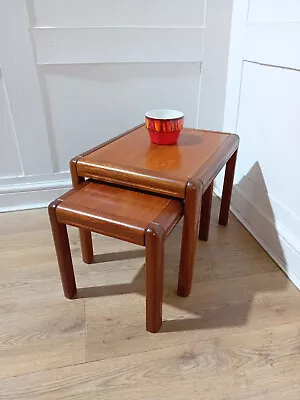 Retro Teak Danish Nest Of Tables Vintage Danish Table Sofa Table Side Table • £115