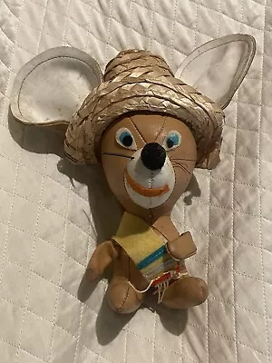 Vintage Vinyl Toy Mexican Mouse 7-1/2” Tall 1960s? 1970s • $9.99