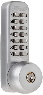 Code-A-Key Mechanical Keyless Deadbolt Lock Satin Chrome • $65