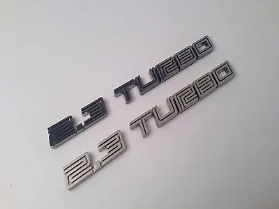 2015-2018 Ford Mustang Ecoboost 2.3 TURBO Badge Emblem In Black • $29.95