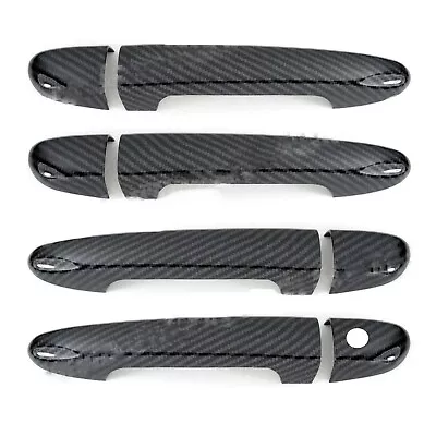 Carbon Fiber Side Door Handle Covers Trims For 2010-2018 Mazda 3 Sedan Hatchback • $18.47