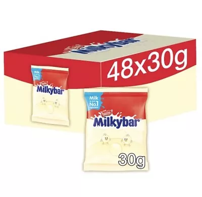 £25.99 • Buy 48x Milkybar White Chocolate Buttons Bag 30g FULL BOX