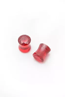 Premium Morbid Metals 7/16 G Body Jewelry Whole Red Cubic Zirconia Pair Plugs • $14.99