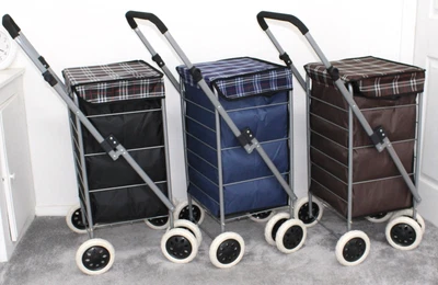 £41.99 • Buy 6 Wheel Folding Shopping Trolley Mobility Trolley Bag Cart Market Laundry Case