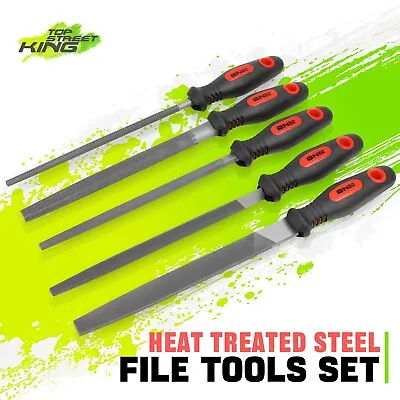 $16.99 • Buy Forged Milled Heat-treated Steel Rubber Coat Handle Bastard File Set For Metal