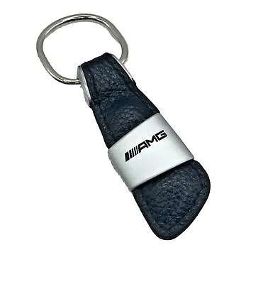 Mercedes AMG Leather Metal Engraved Keyring AMG Key Chain Gift A45 C63 V8 Gift • $7.57