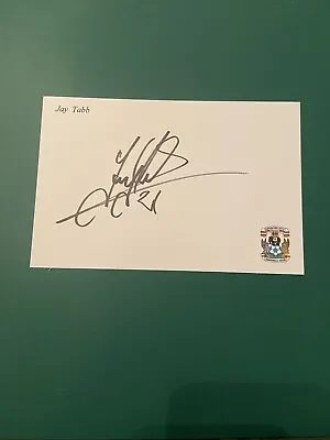 Jay Tabb - Coventry City Football Signed 6x4 Card • £1.99