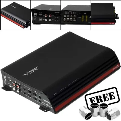 Vibe Powerbox Systems 640W Subwoofer Car Audio Bass Amplifier 4 Channel Black+C✅ • £129.50