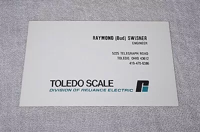 Vintage Toledo Scale Company Engineer Business Card • $1.49