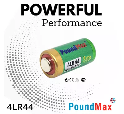 PoundMax 4LR44 4AG13 6V Alkaline Battery PX28 476A 4G13 L1325 A544 Batteries UK • £1.99