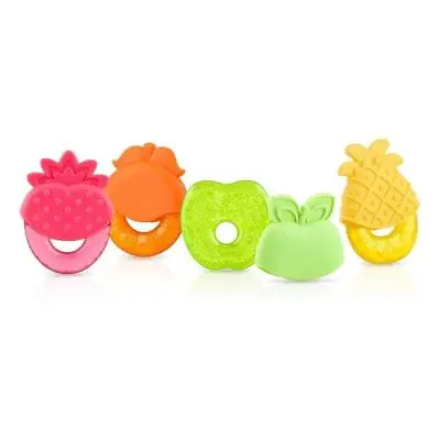 Nuby Fruit IcyBite Gel Fruit Teether With Sleeve • £4.80