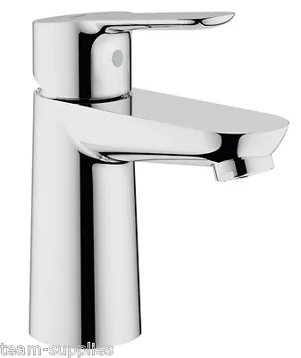 £59.95 • Buy GROHE BauEdge Single Lever Mono Basin Mixer Tap 23330000 Chrome With Flexi Hoses