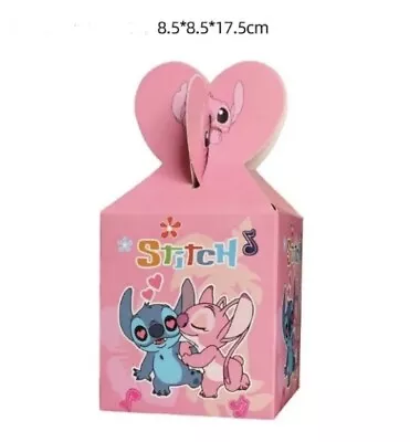 Pink Lilo And Stitch Birthday Party Loot Sweets Goody Bags Box Angel Kids Girls • £4.99