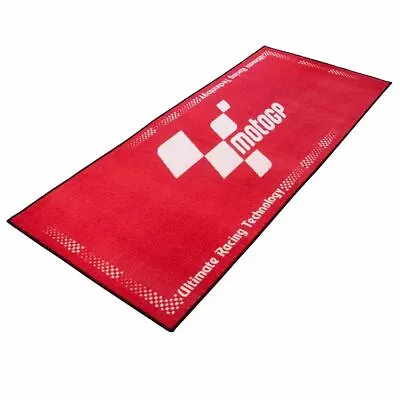 MotoGP Red Workshop Garage Pit Motorcycle Mat Non-Slip Oil Resistant 190x80 Cms • $74.59