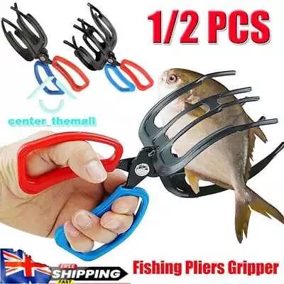 Fishing Pliers Gripper Metal Fish Control Clamp Claw Tong Grip Forceps Tackle AU • $4.95