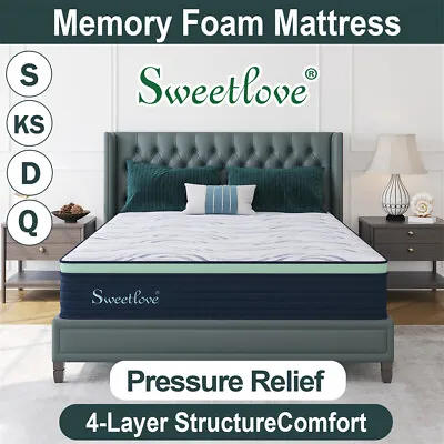 $169 • Buy Sweetlove Mattress Queen Double King Single Bed Orthopedic Cool Gel Memory Foam