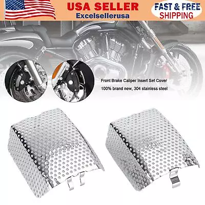 $19.89 • Buy Front Brake Caliper Insert Set Cover For Touring V-Rod Street Glide 42054-05 USA