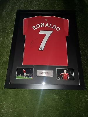 Hand Signed Cristiano Ronaldo Shirt Manchester United 2021/22 COA + PROOF • £450