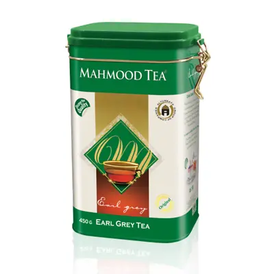 Mahmood Tea - Earl Grey Tea Aroma Organic Natural Refined Tea Tin (Box Of 450g) • £10.99