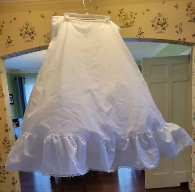 VTG Love II Nylon Full Under Slip Crinoline Bridal Victorian Petitcoat  USA • $40