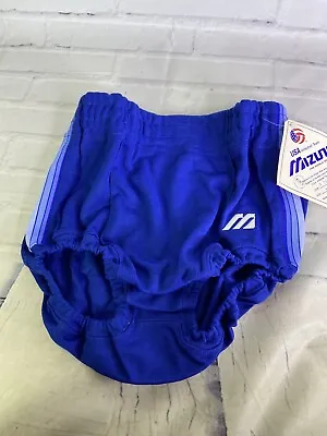 Vintage Mizuno Volleyball Shorts Briefs DEADSTOCK Blue Womens Large Made In USA • $37.49