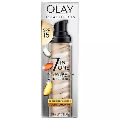 Olay Total Effects Tone Correcting Face Moisturizer With Sunscreen SPF 15 Light • $42.99