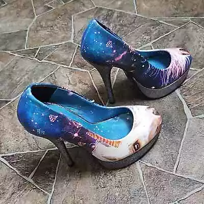 New In Box Abbey Dawn Unicornopia Platform Heels Navy Sz 5 • $39