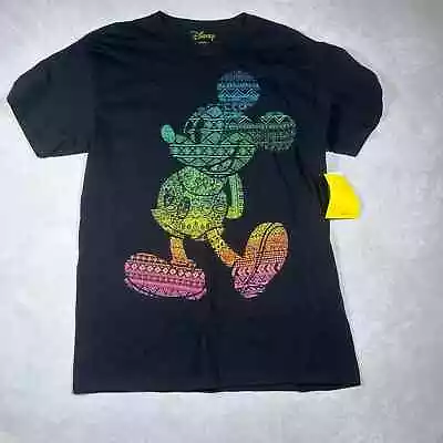 DISNEY Black Medium T-shirt With Mickey Mouse Graphic  • $13