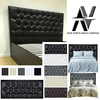 Bed Headboard PVC Faux Leather 20  Divan Beds Headboard All Sizes & Colours • £59.99
