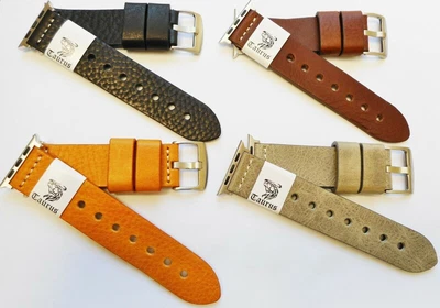 $49.95 • Buy TAURUS PREMIUM GENUINE CALF LEATHER WATCH BAND + ADAPTERS FOR APPLE WATCH 42mm