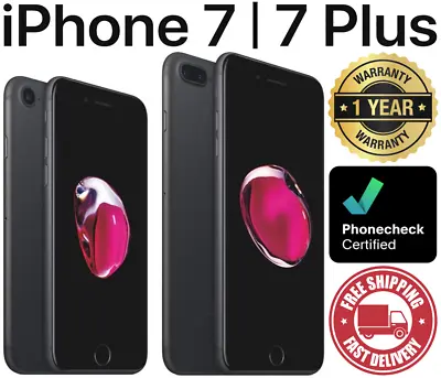 Apple IPhone 7 | 7+ Plus 32GB 128GB 256GB Unlocked Verizon AT&T T-Mobile - Good! • $169.95