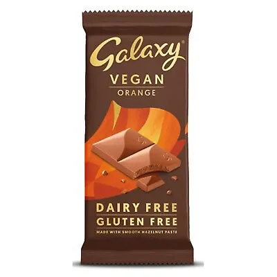 1x 100g Galaxy Vegan Orange Chocolate Bar Choc • £4.55