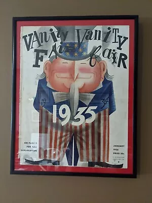 Uncle Sam Vanity Fair 1935 Magazine Cover Framed • $39.98