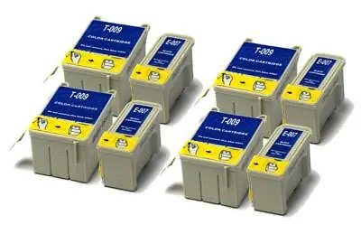 £28.98 • Buy 4x Black & 4x Colour Compatible (non-OEM) Ink Cartridges To Replace T007 & T009