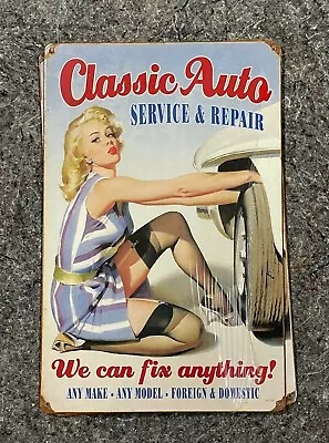 Classic Auto Service And Repair Vintage Style Sign 11 X 17 Free Shipping • $29.95